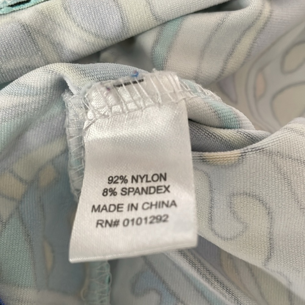Lulu-B Blue and Yellow Geo Print 1/2 Zip Long Sleeve Pullover Top Size 1X - Picture 7 of 8